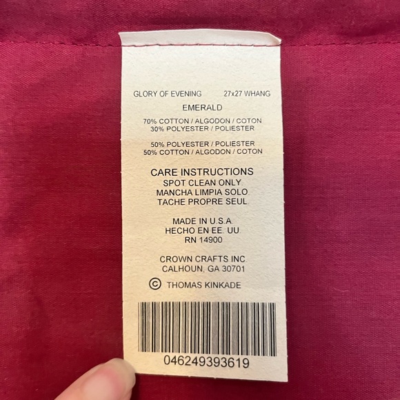 ✨ Vintage Thomas Kinkade tapestry Made in U.S.A. titled “Glory of Evening” ✨ - Picture 6 of 12